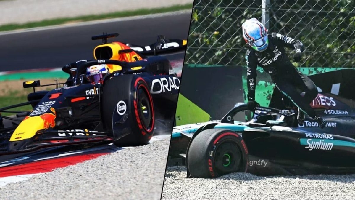 Verstappen faz melhor tempo e Kimi Antonelli perde o controle em curva de Monza