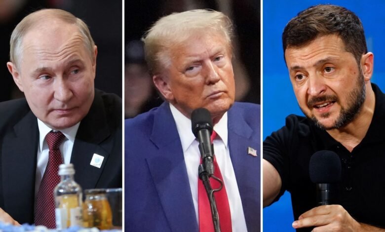 Trump diz que vai conversar com Putin e Zelensky na segunda-feira (19) Trump diz que vai conversar com Putin e Zelensky na segunda-feira (19)