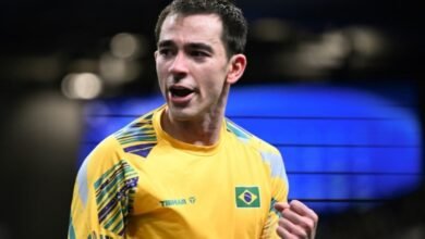 Hugo Calderano avança no tênis de mesa em Paris; Vitor Ishiy é eliminado