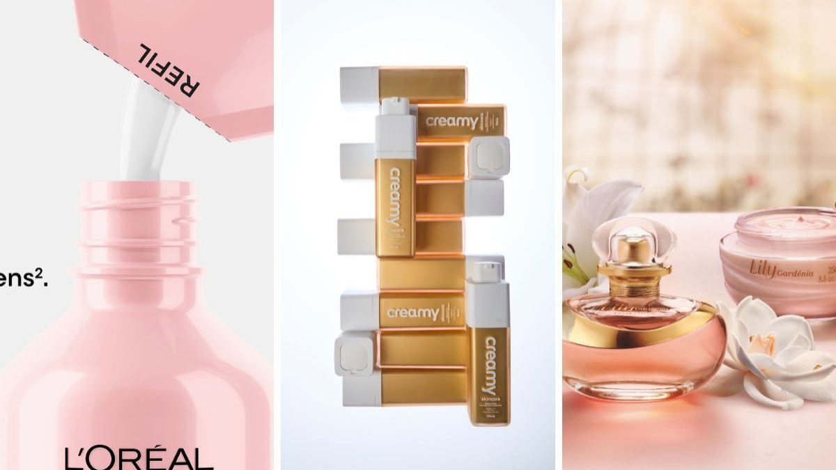 vitamina C estabilizada com ouro, refis de shampoos e mais