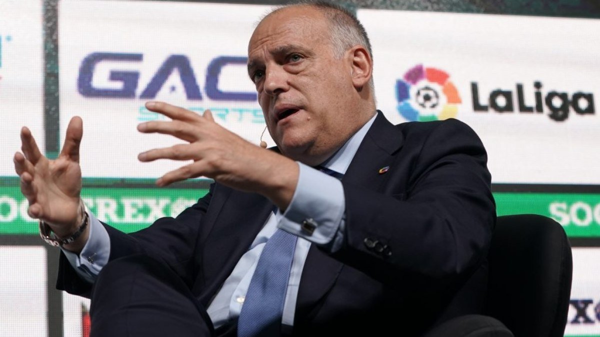 Vini Jr posta ‘foto’ em rede social e presidente da LaLiga o acusa de pirataria
