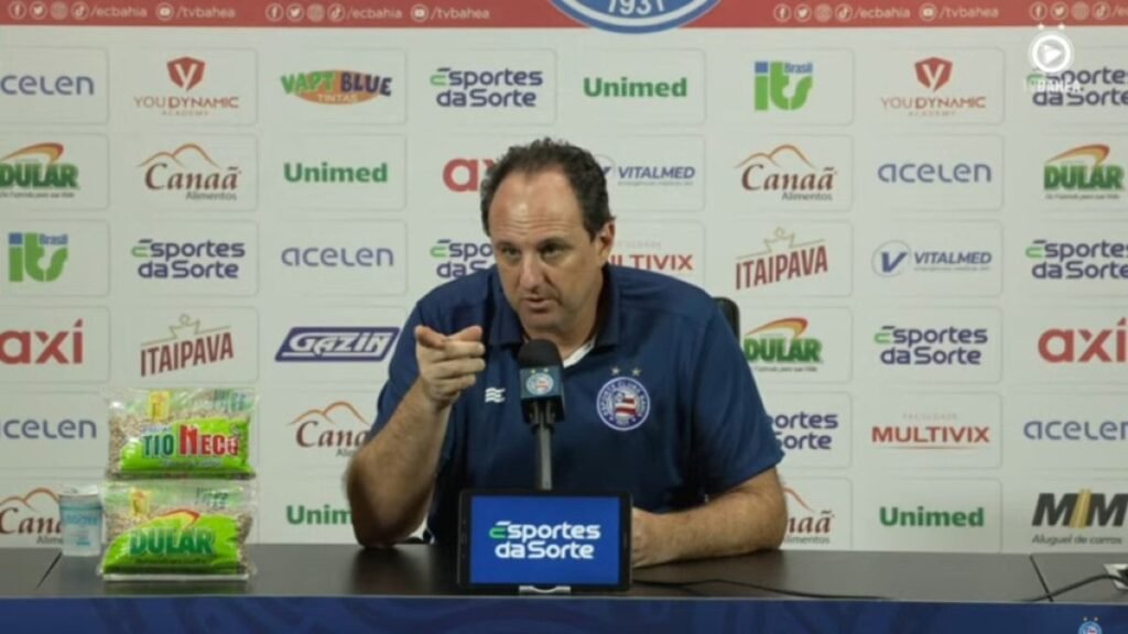 “Estou feliz por hoje”, diz Rogério Ceni sobre o triunfo do Bahia sobre o Galo