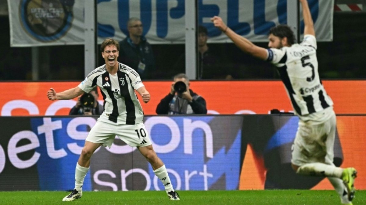 Juventus empata com Inter de Milão graças a 2 gols de Yildiz no fim