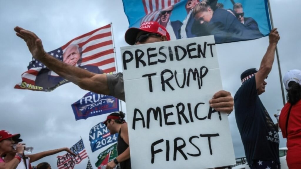 Nervosismo na Flórida, onde seguidores de Trump se reúnem para ver resultados da eleição