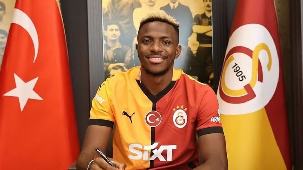 Galatasaray anuncia a contratação do atacante Osimhen, ex-Napoli