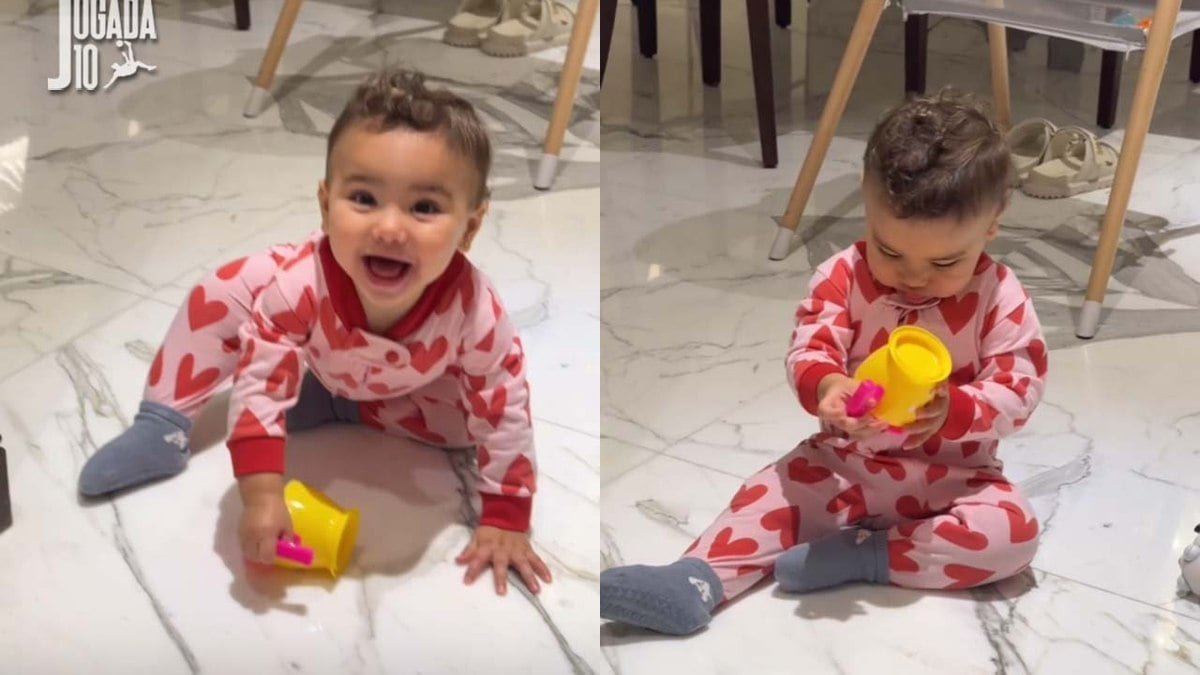 Neymar exibe ‘momento fofura’ com Mavie