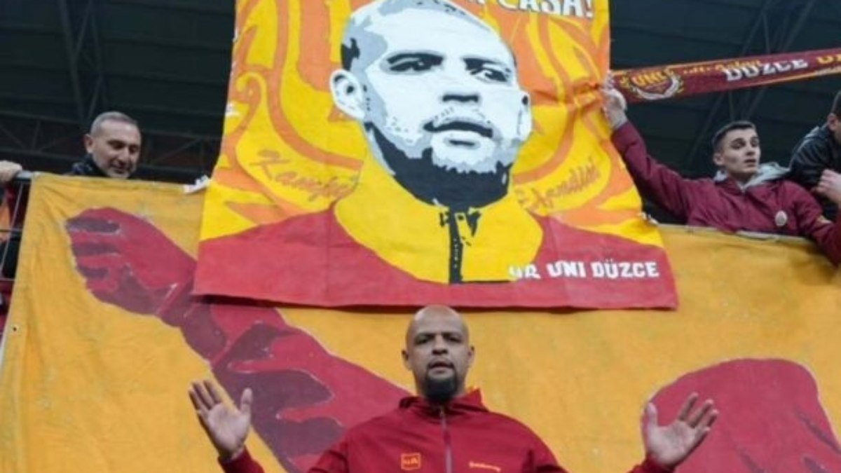Galatasaray homenageia Felipe Melo, que deixará o Fluminense em 2025