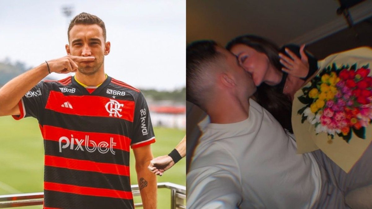 Léo Ortiz pede namorada em casamento e recebe resposta nas redes sociais
