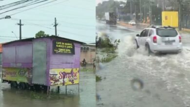 Tempestade alaga ruas em Recife e 2 pessoas morrem eletrocutadas