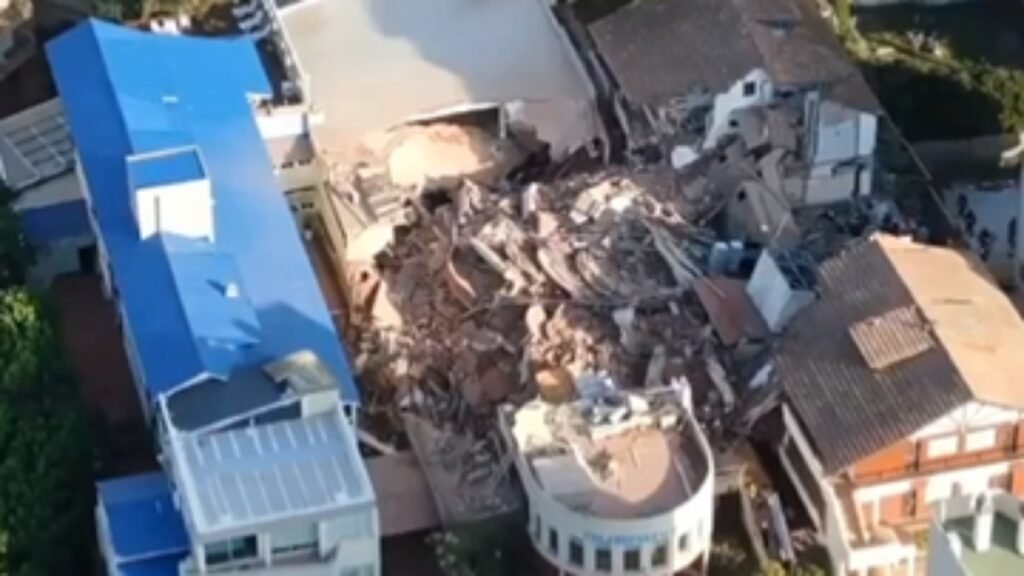 Hotel de 10 andares desaba na Argentina; 1 pessoa morreu e ao menos 7 estão desaparecidas