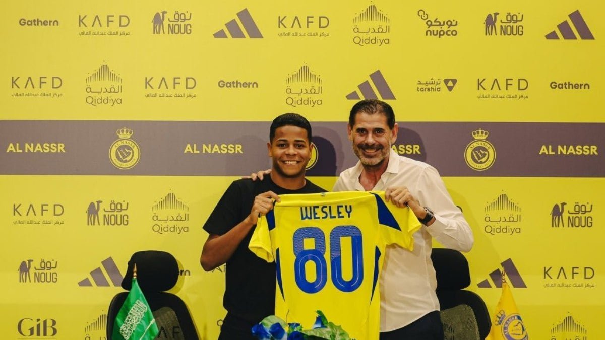 Al-Nassr anuncia a contratação de Wesley, ex-Corinthians