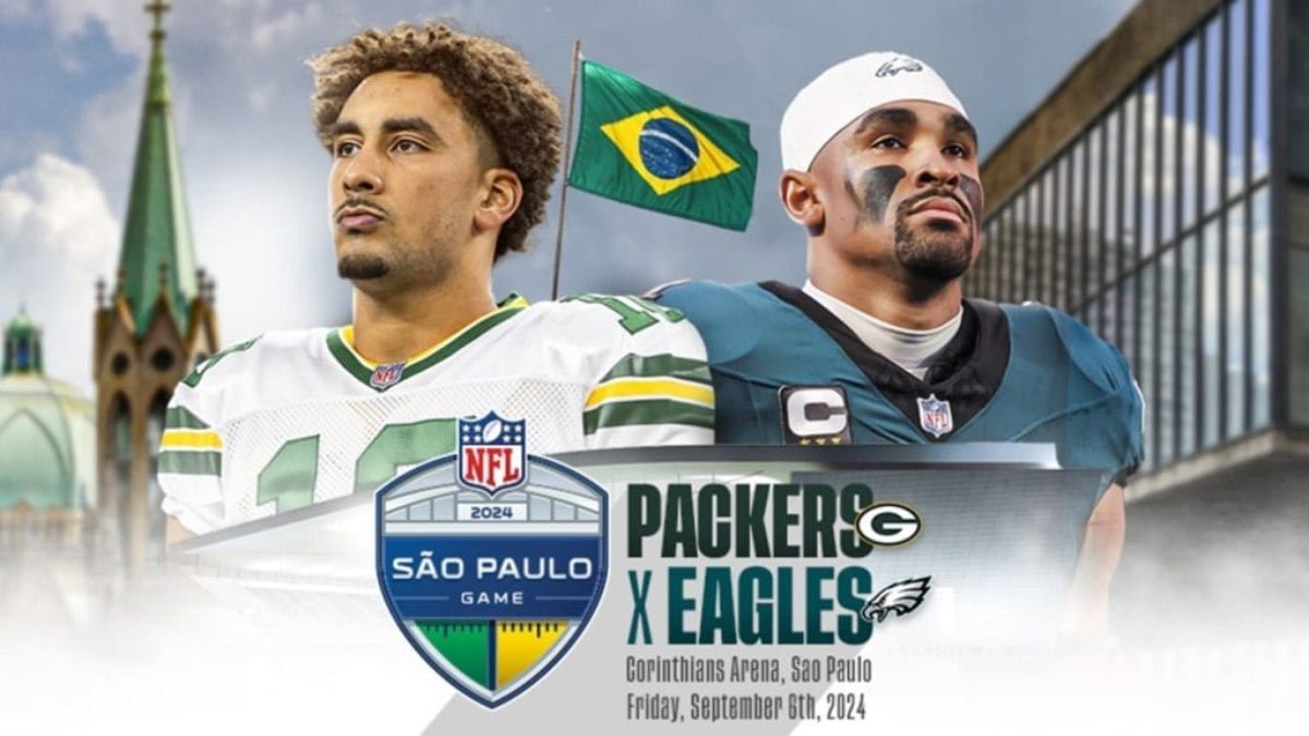 hoje tem o primeiro jogo da NFL no Brasil