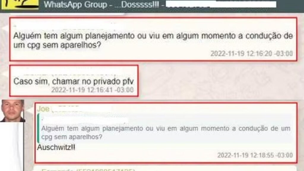 Militares discutiam ‘campo de prisioneiros’ em grupo sobre atos golpistas: ‘Auschwitz’