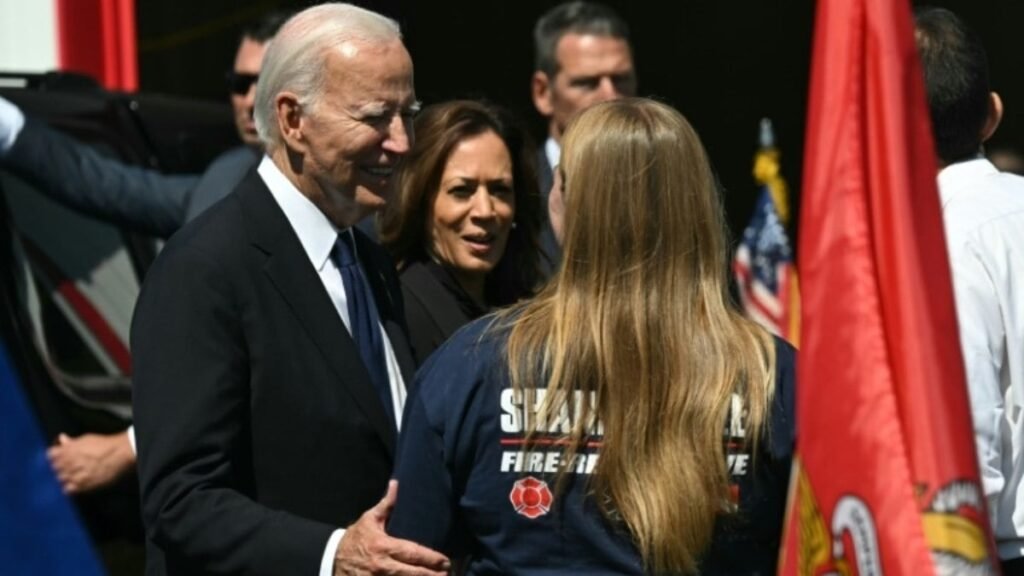 Biden com boné de Trump e retórica anti-imigração marcam campanha única nos EUA