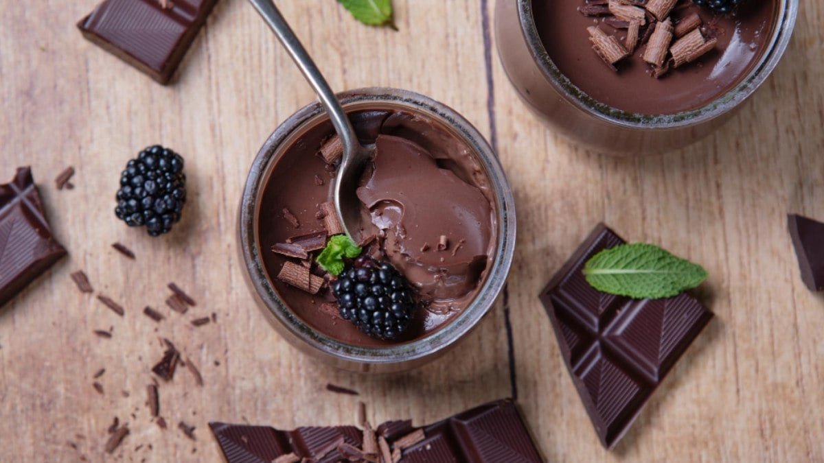 Receita de mousse de chocolate saudável com 3 ingredientes