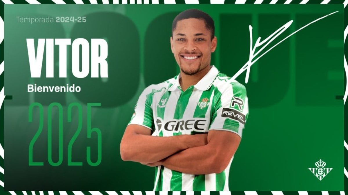 Vitor Roque é anunciado pelo Real Betis em um contrato de empréstimo