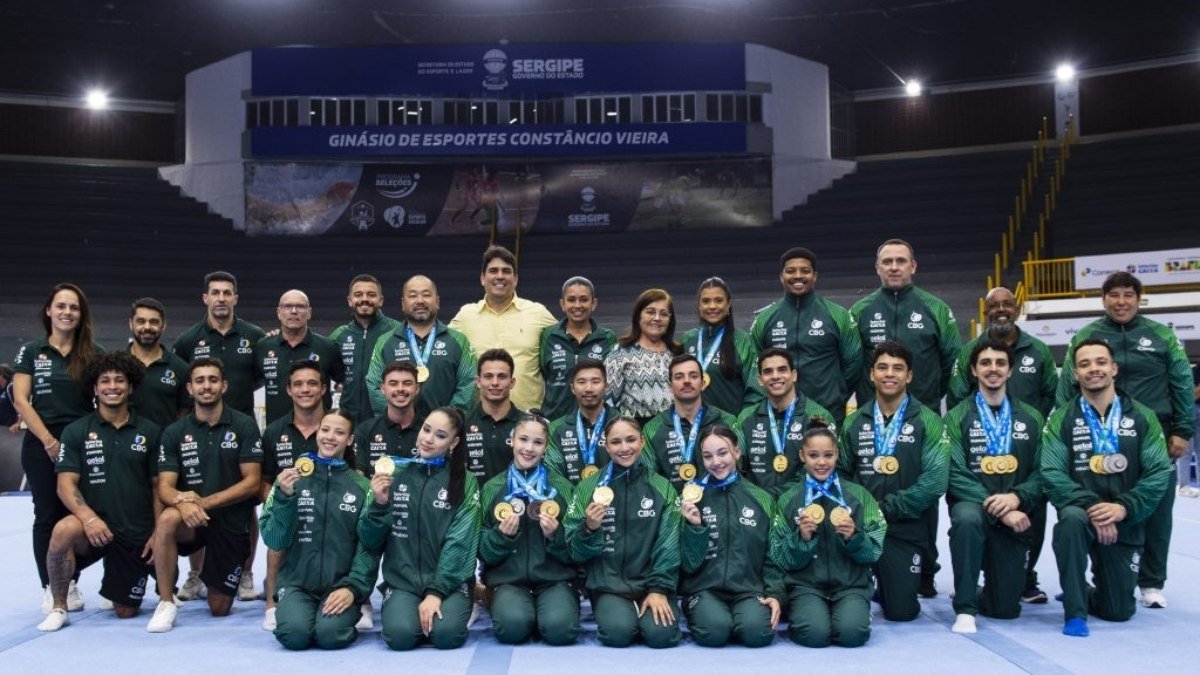 Brasil brilha e conquista 14 medalhas no Sul-Americano de Ginástica Artística