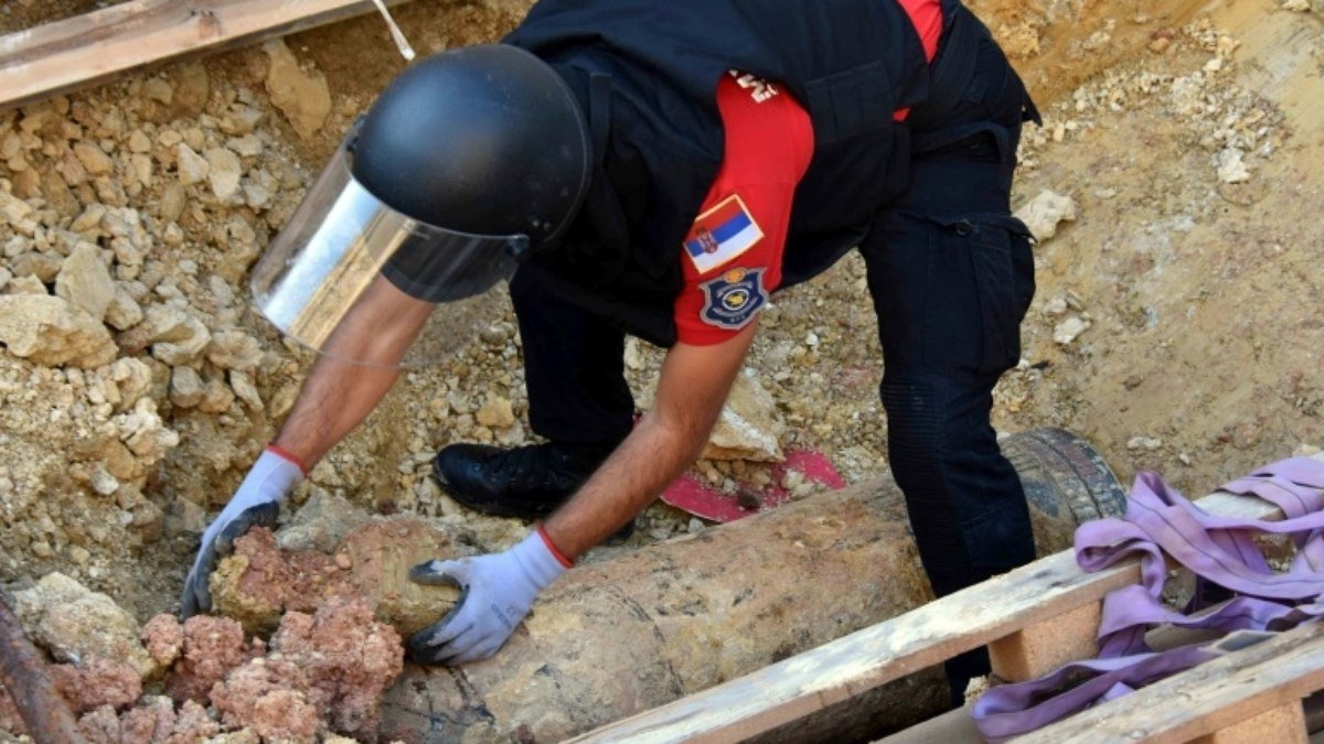 Bomba da Primeira Guerra Mundial é neutralizada na Sérvia