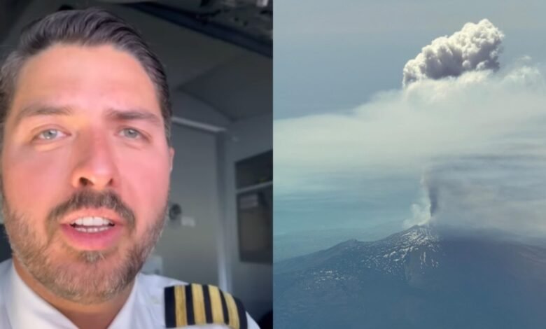 Piloto brasileiro flagra erupção do Etna durante voo Piloto brasileiro flagra erupção do Etna durante voo