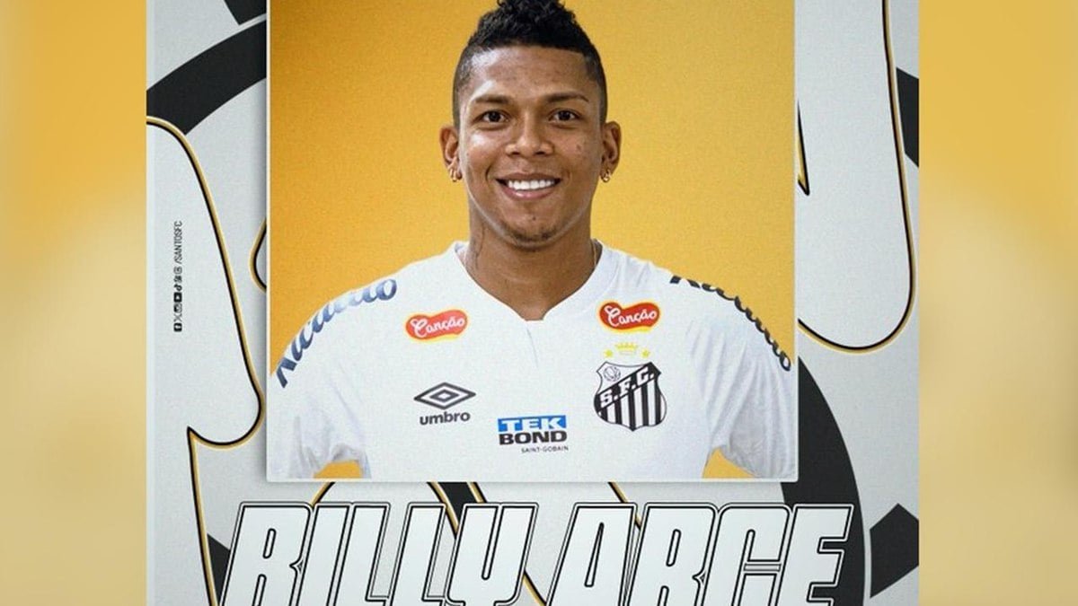 Santos anuncia a contratação do atacante Billy Arce