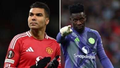 Casemiro e Onana discutem feio durante final da Liga Europa; veja