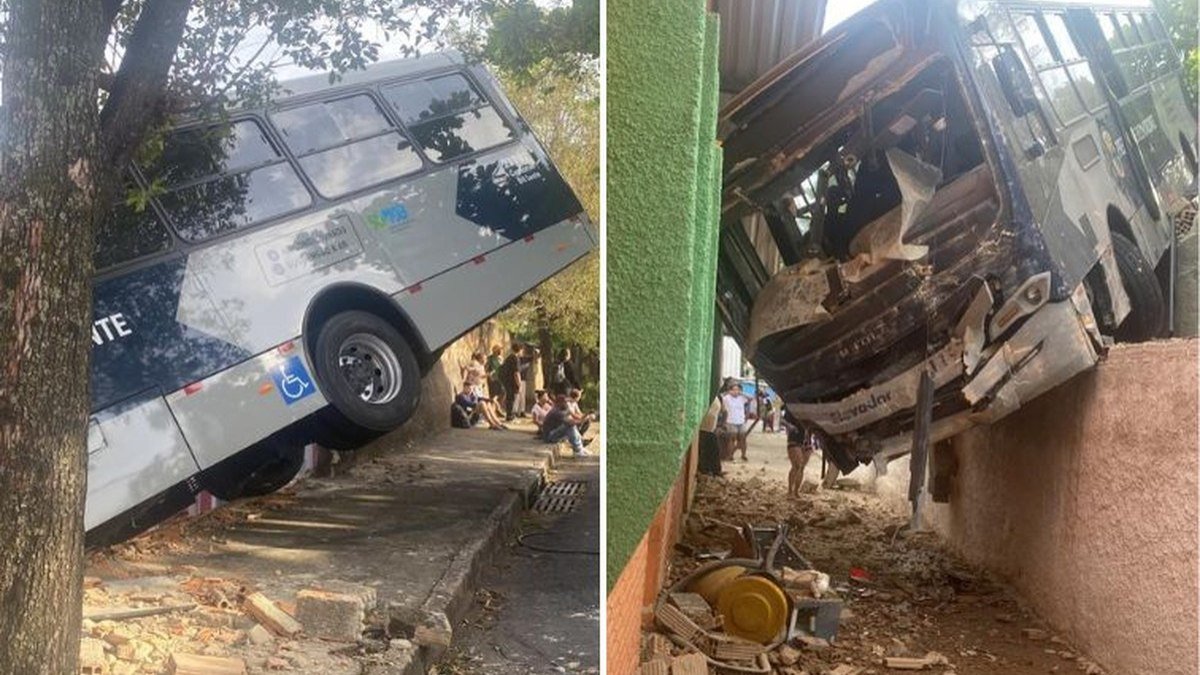 Ônibus atinge creche em BH e deixa 12 feridos