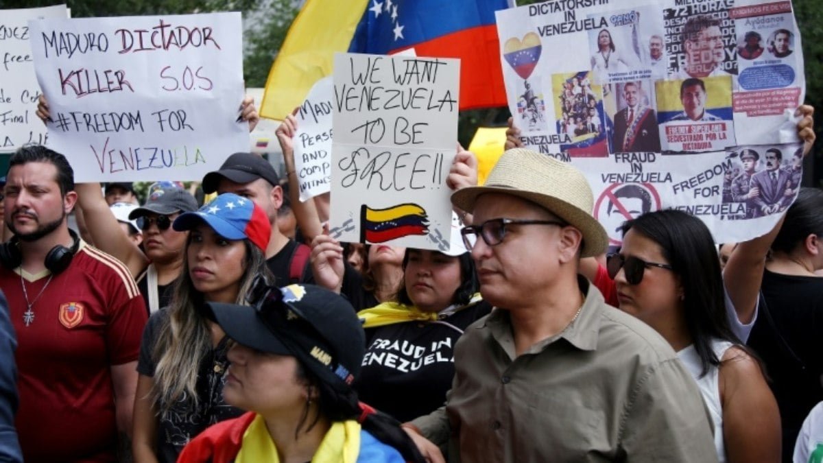Diante da sede da ONU, venezuelanos pedem respeito à ‘vontade do povo’