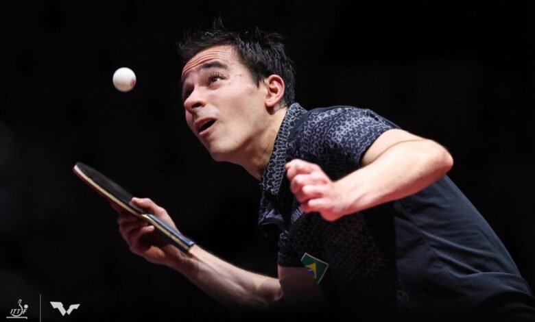 Hugo Calderano vence chinês e vai à final no Mundial Hugo Calderano vence chinês e vai à final no Mundial
