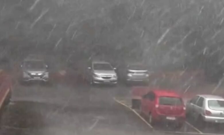 Sul recebe alerta de temporal com chances de granizo Sul recebe alerta de temporal com chances de granizo
