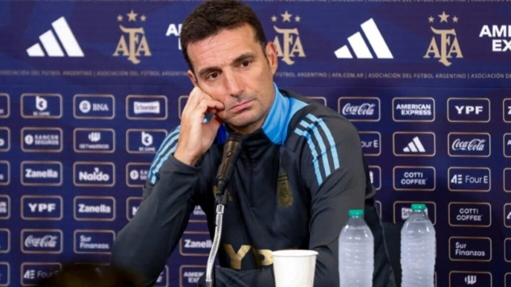 Scaloni preocupado com dificuldades para viajar à Venezuela devido ao furacão Milton