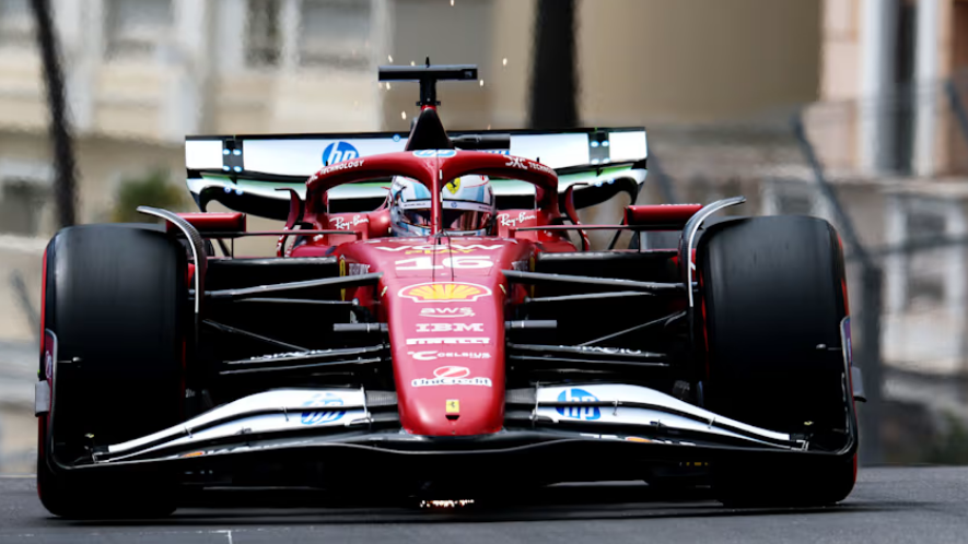 Leclerc lidera primeiro treino em Mônaco após colisão com Stroll