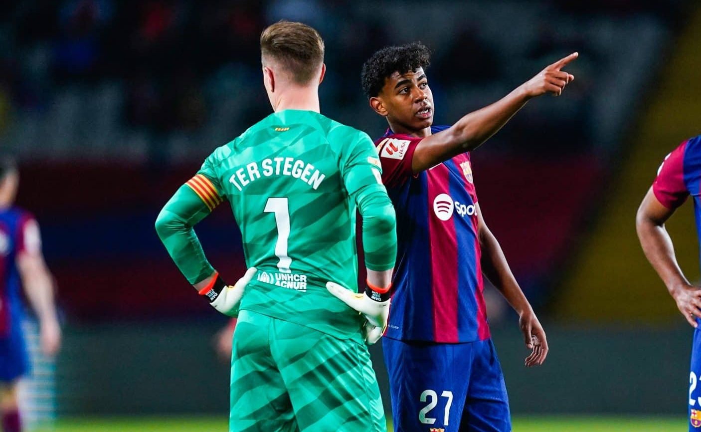 Ter Stegen dá conselhos para Lamine Yamal não decepcionar no Barcelona