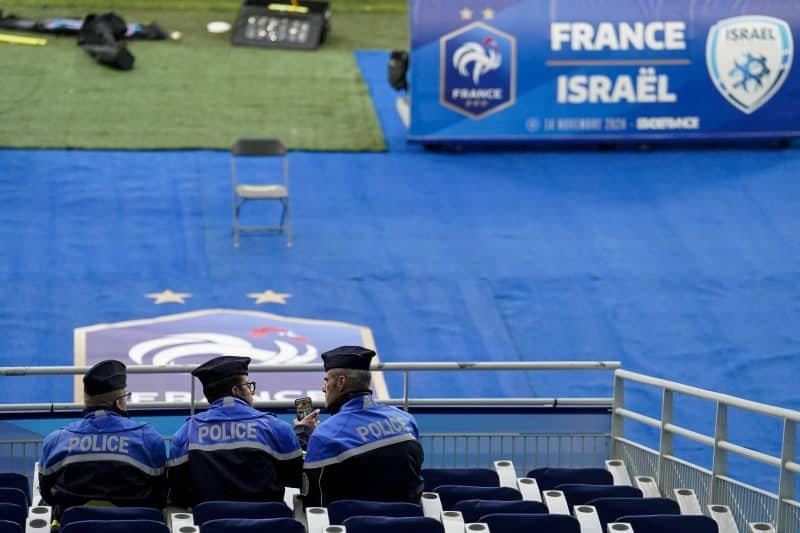 França x Israel tem alto risco, mas presidente francês garante presença por ‘missão’