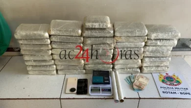 Homem é preso com 43 kg de maconha na Baixada da Sobral | ac24horas