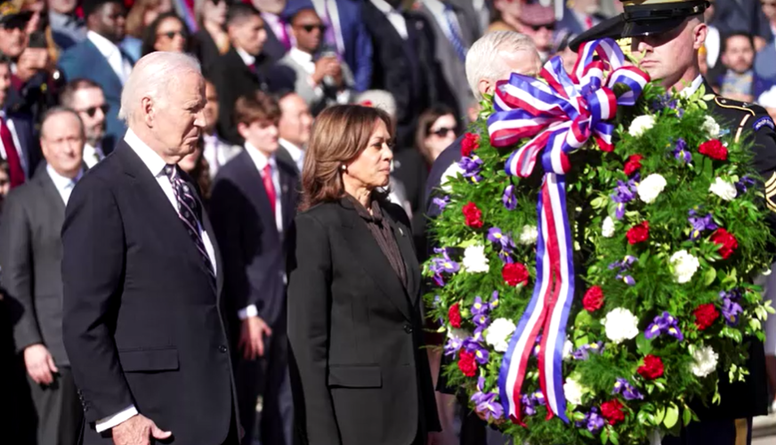 Com Biden, Kamala participa de primeiro evento após derrota para Trump