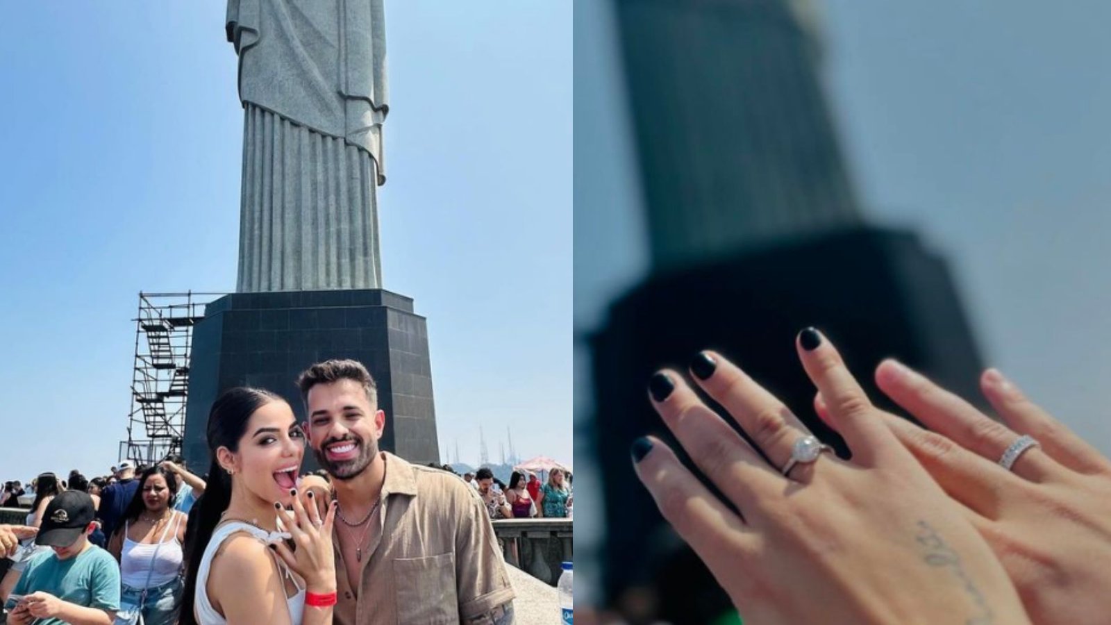 Key Alves fica noiva de Bruno Rosa; “Que o Cristo Redentor abençoe“