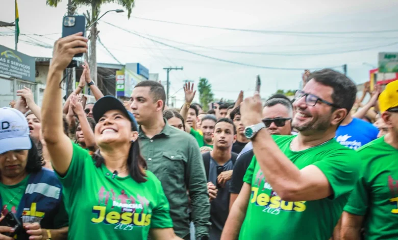 Gladson e Mailza participam da Marcha para Jesus e destacam papel das igrejas | ac24horas Gladson e Mailza participam da Marcha para Jesus e destacam papel das igrejas | ac24horas