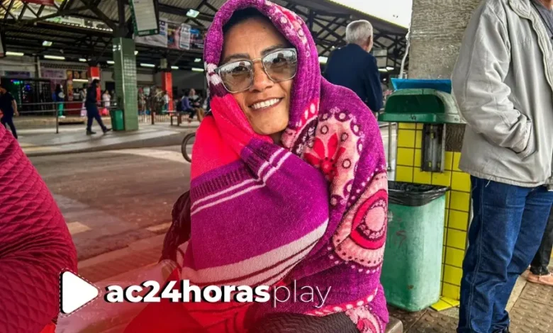 Frio chega e o ac24horas vai às ruas saber como está a movimentação | ac24horas Frio chega e o ac24horas vai às ruas saber como está a movimentação | ac24horas