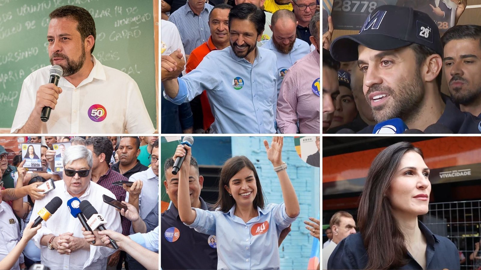 Sessão de fotos, tribuna em mercado: as agendas dos candidatos à Prefeitura de SP nesta quinta (12)