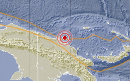 Terremoto de magnitude 6 atinge costa norte de Papua-Nova Guiné Terremoto de magnitude 6 atinge costa norte de Papua-Nova Guiné