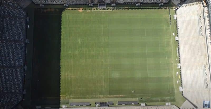como está o gramado da Arena MRV para o duelo da Copa do Brasil