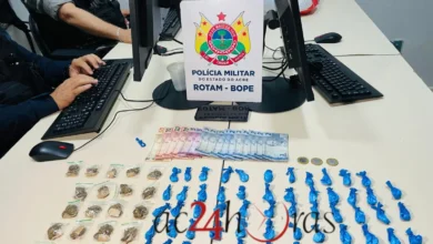 Homem é preso em flagrante por tráfico de drogas no Rui Lino | ac24horas
