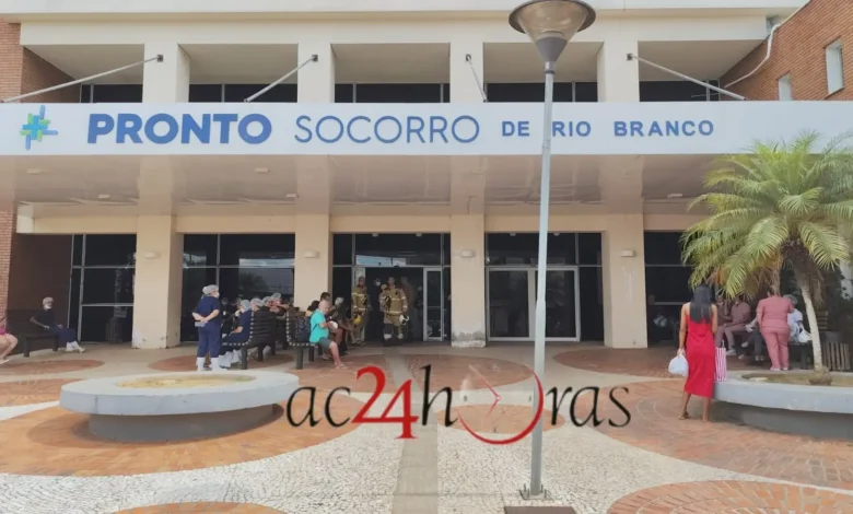 Princípio de incêndio é controlado em sala isolada do pronto-socorro | ac24horas Princípio de incêndio é controlado em sala isolada do pronto-socorro | ac24horas