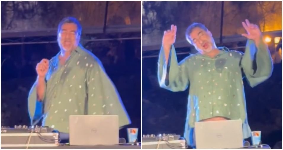 Zeca Camargo viraliza como DJ em festa: “Ele é muito Brat“