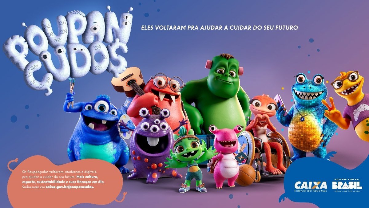 CAIXA revive “Poupançudos” com campanha digital da Binder e novo personagem