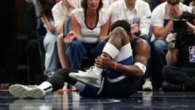 NBA: Anthony Edwards preocupa após se lesionar em vitória do Timberwolves