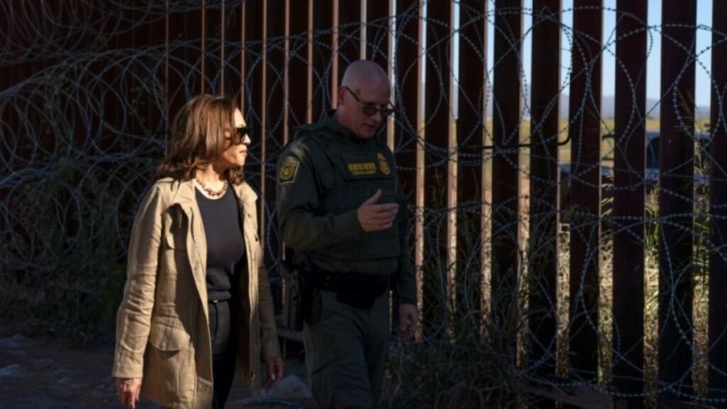 Kamala chega à fronteira com o México para falar sobre imigração