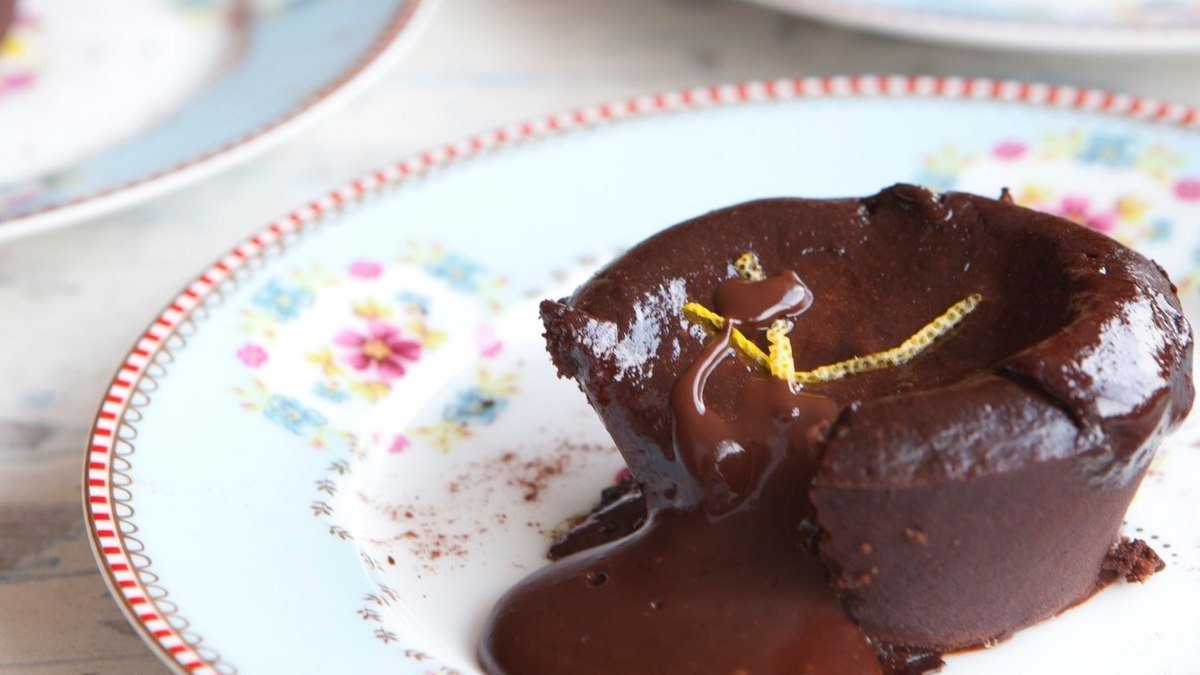 Receita de petit gateau saudável com farinha de aveia