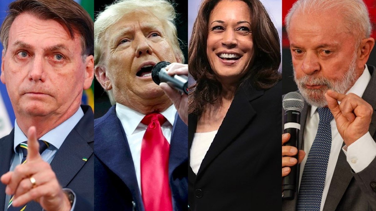 Bolsonaro grava vídeo para Trump; Lula declara apoio em Kamala