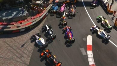 engavetamento na largada elimina 7 pilotos em Mônaco